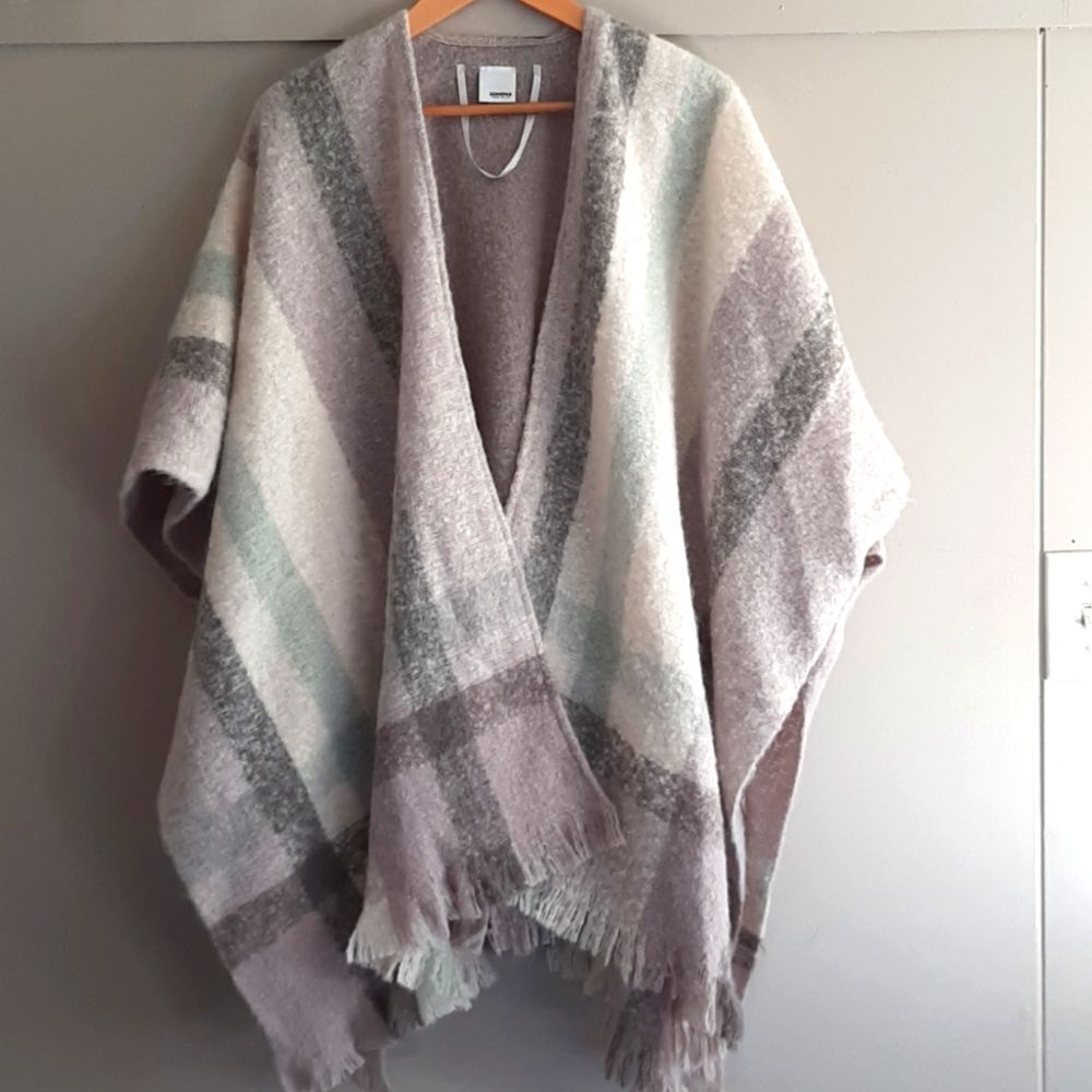 Sonoma Faux Cashmere Poncho Wrap